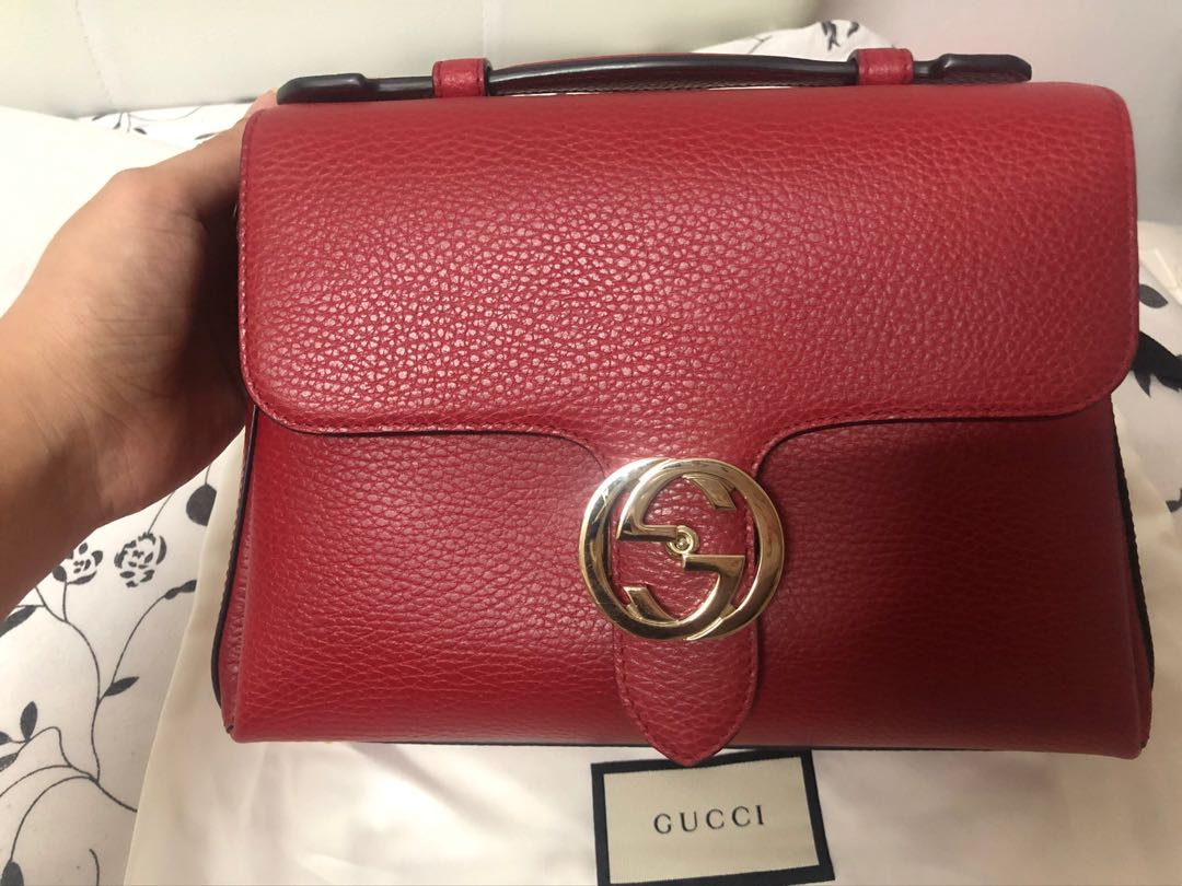 Gucci Interlocking Red Medium, Barang 