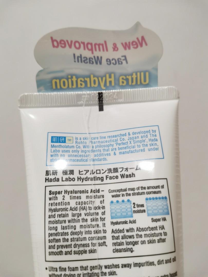 Hada Labo Super Hyaluronic Acid Hydrating Face Wash (100g), Beauty