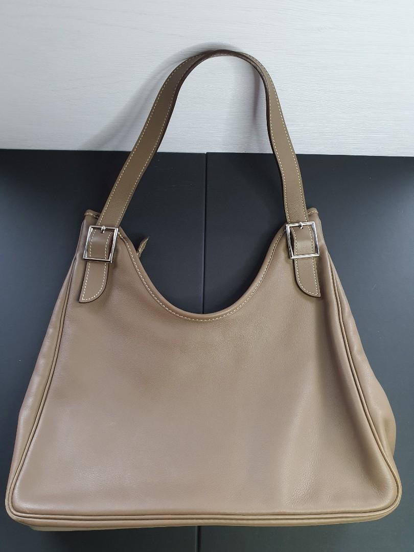 Hermes, Bags, Herms Massai Cut Hand Bag In Gold Brown