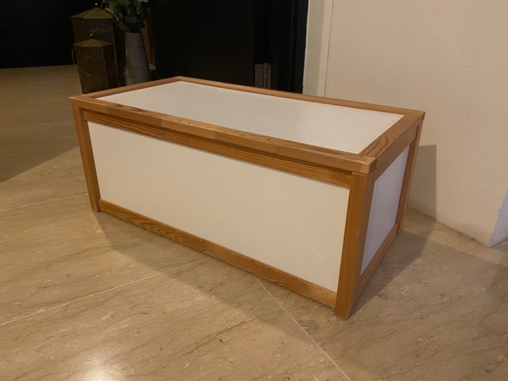 Ikea toy 2025 box wooden