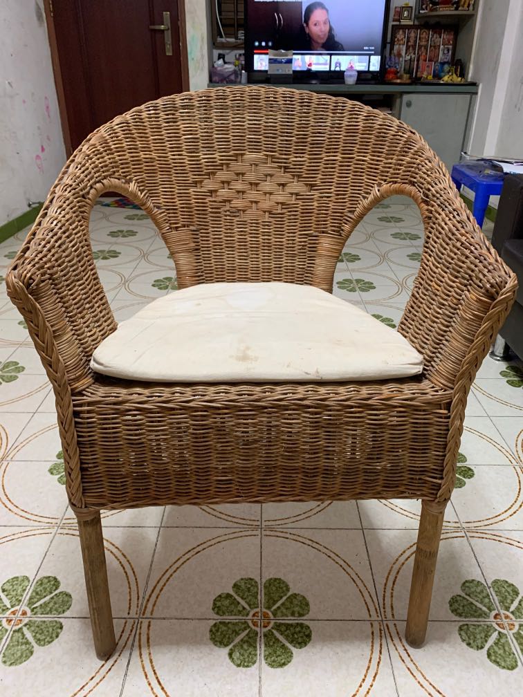 IKEA bamboo chairs, Furniture & Home Living, Furniture, Chairs on Carousell