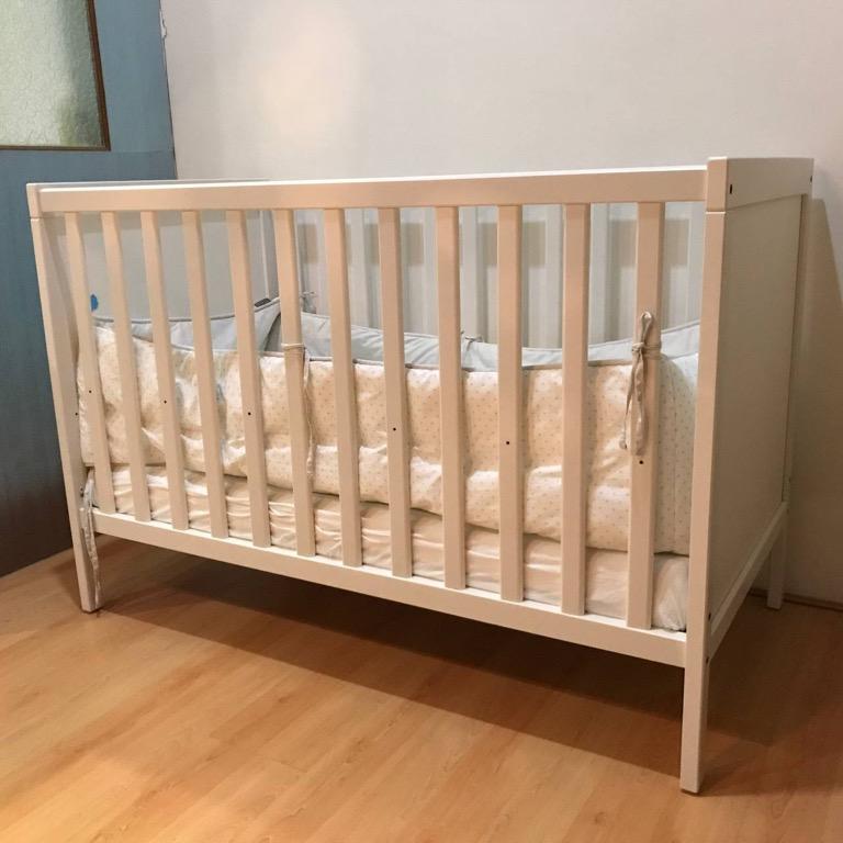 IKEA SUNDVIK Cot + Krummelur Mattress (RM699), Babies & Kids, Baby