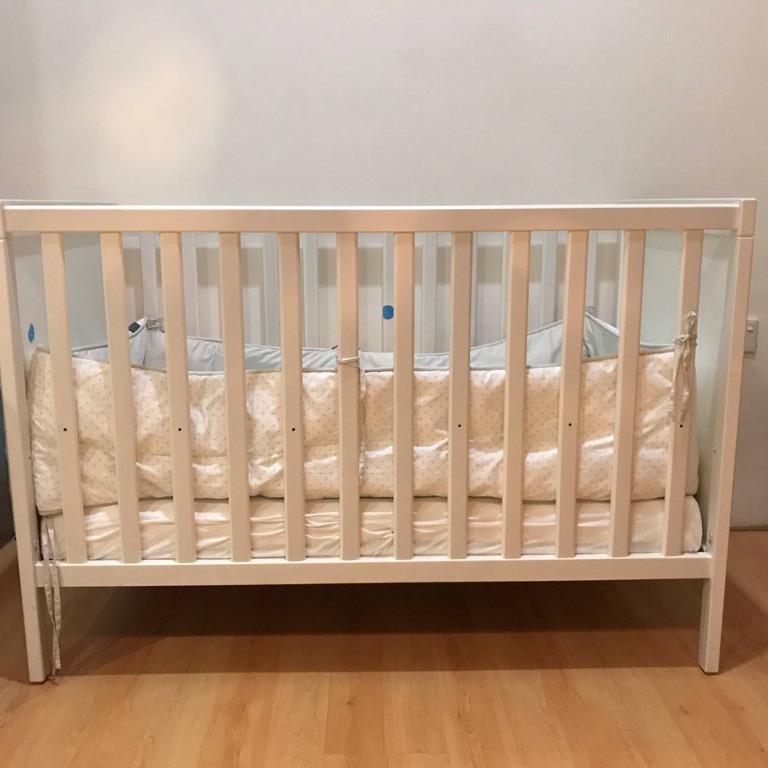 IKEA SUNDVIK Cot + Krummelur Mattress (RM699), Babies & Kids, Baby