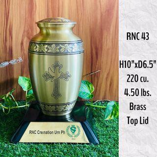 Imported Metal Brass Cremation Urn - RNC 43