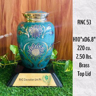 Imported Metal Brass Cremation Urn - RNC 53
