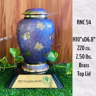 Imported Metal Brass Cremation Urn - RNC 54