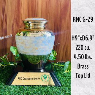 Imported Metal Brass Cremation Urn - RNC 29