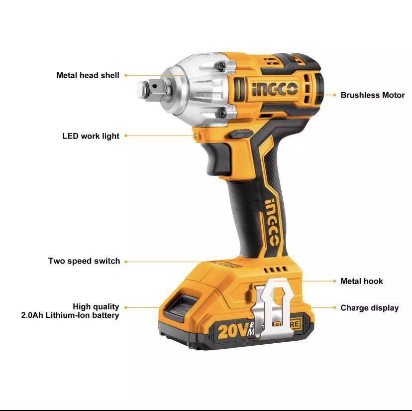 Ingco Impact Wrench, Furniture & Home Living, Home Improvement