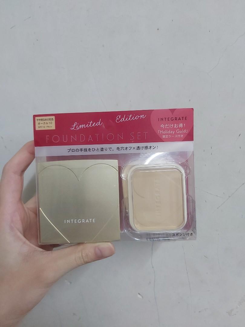 Integrate Pro Quality Foundation Set 柔焦輕透美肌粉餅oc10 美容 化妝品 皮膚護理 化妝品 Carousell