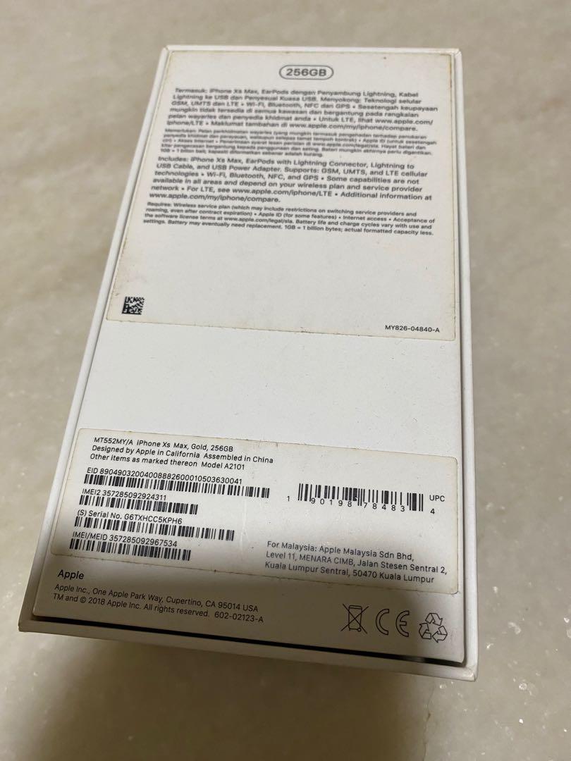 Iphone Xs Max 256gb Gold Mobile Phones Tablets Iphone Iphone X Series On Carousell