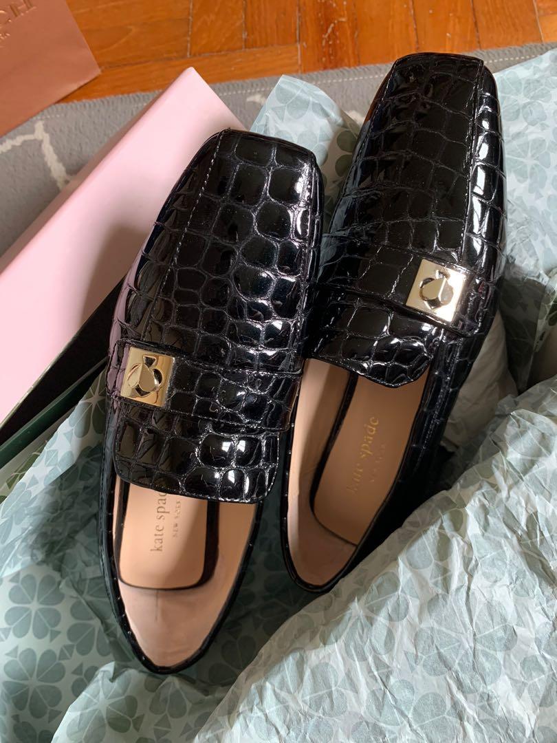 Kate Spade leather loafers, Women's Fashion, Footwear, Loafers on Carousell