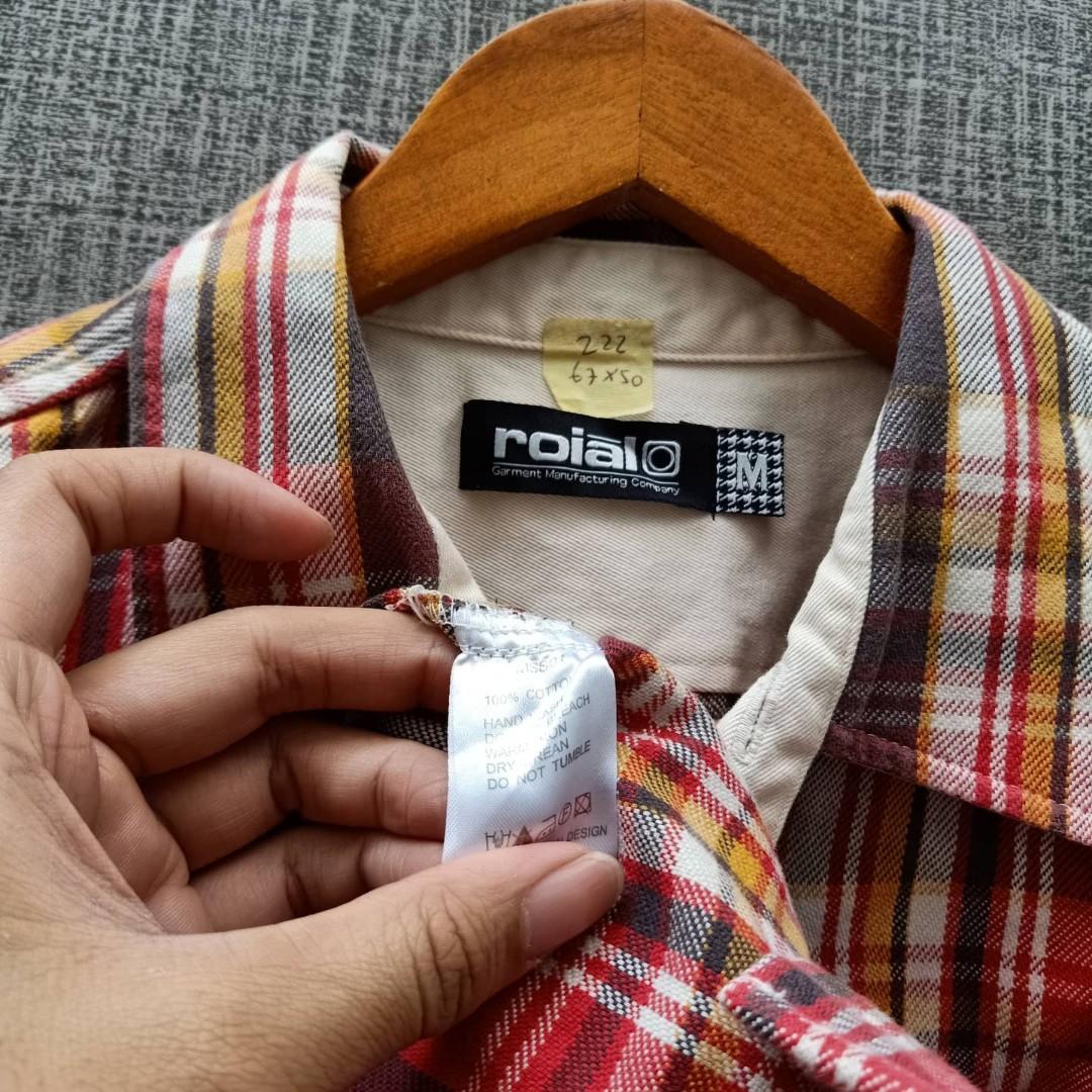 KEMEJA FLANNEL VINTAGE, Fesyen Pria 