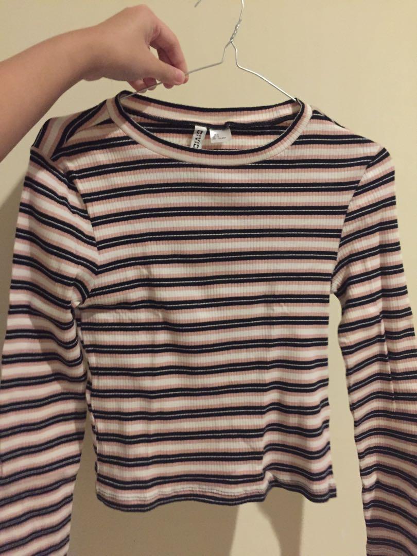 Long sleeve t shirt h\u0026m, Fesyen Wanita 