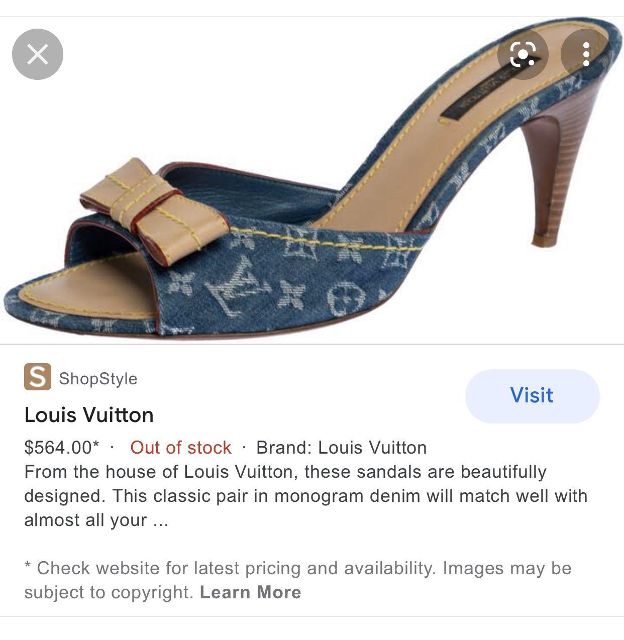 Louis Vuitton Monogram Leather Slides - ShopStyle
