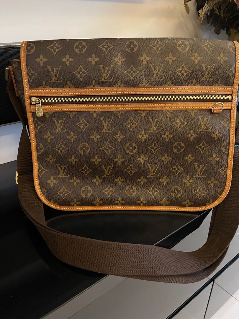 Louis+Vuitton+Bosphore+Shoulder+Bag+PM+Brown+Canvas for sale online