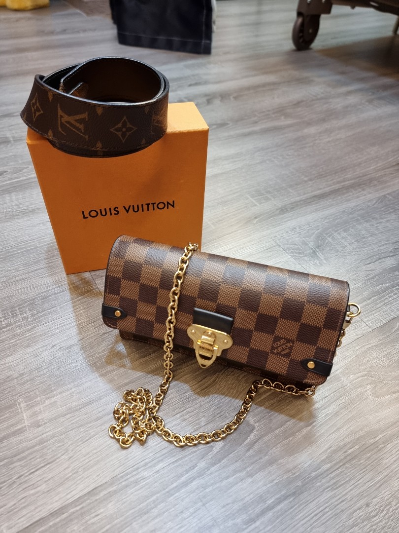 Louis Vuitton LV Vavin Chain wallet new Grey Leather ref267889  Joli  Closet