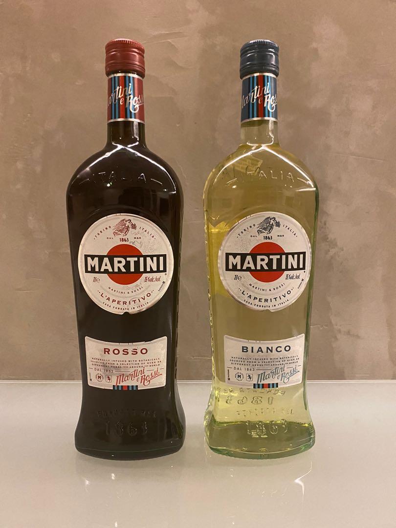 Resonate Andet føderation Martini Rosso & Bianco (Twin 1 Litre Bottles), Food & Drinks, Alcoholic  Beverages on Carousell