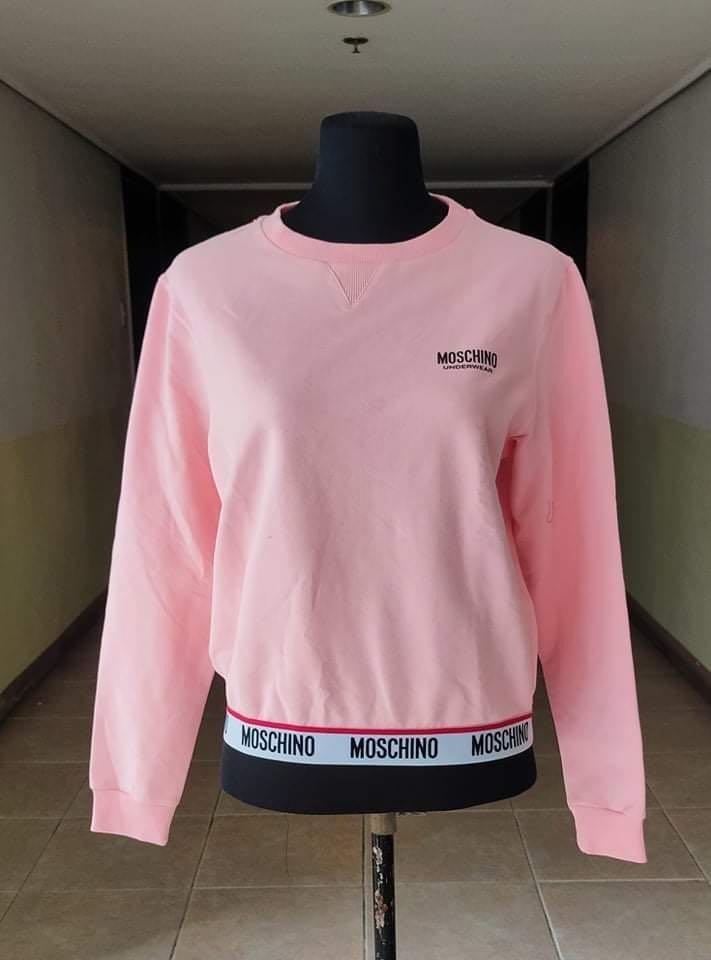 Moschino Sweatshirt authentic (Category: Coats, Jackets and Outerwear) located in Pateros City. Submitted by eleglance (Listing ID 1126862236, Image 1). Description: Brand new Authentic from Italy Onhand One pc Size small .