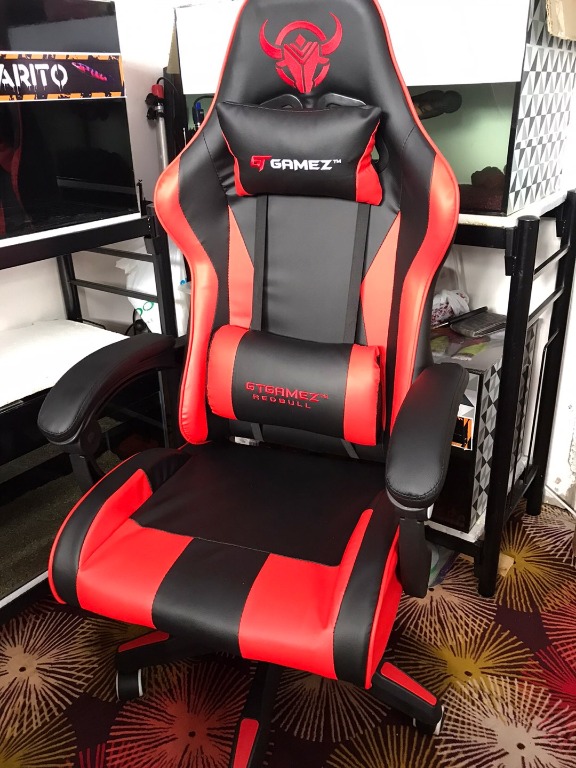 MURAH GTGAMEZ Gaming Chair Nylon Leg Furniture Home Living