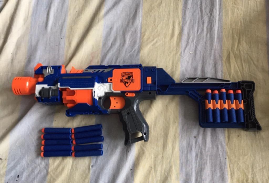 Nerf Stockade Blaster Gun Hobbies Toys Toys Games on Carousell