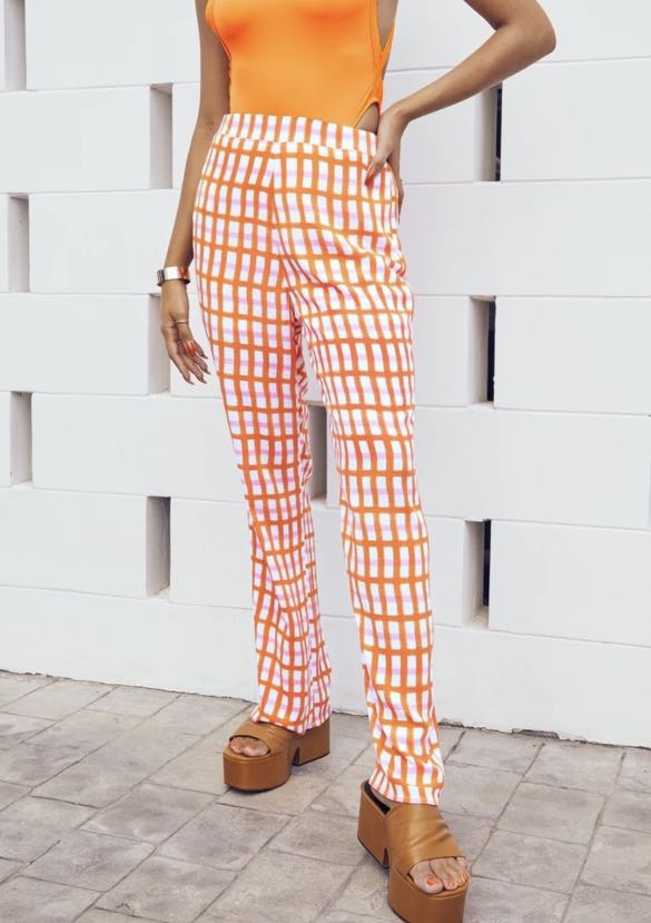 New Pomelo Checkered Pants, Women's Fashion, Bottoms, Other Bottoms on