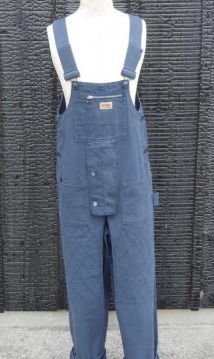 全新Nigel Cabourn Lybro Carpenter Dungaree 10oz dark navy sz