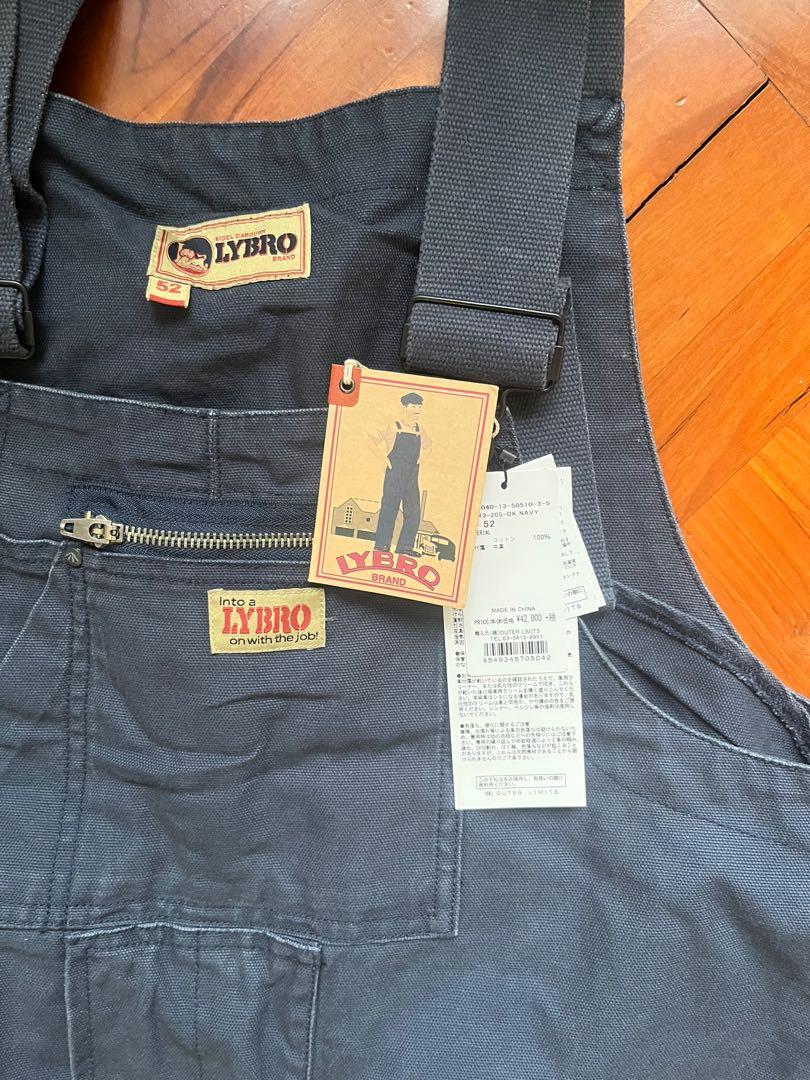 全新Nigel Cabourn Lybro Carpenter Dungaree 10oz dark navy sz.52