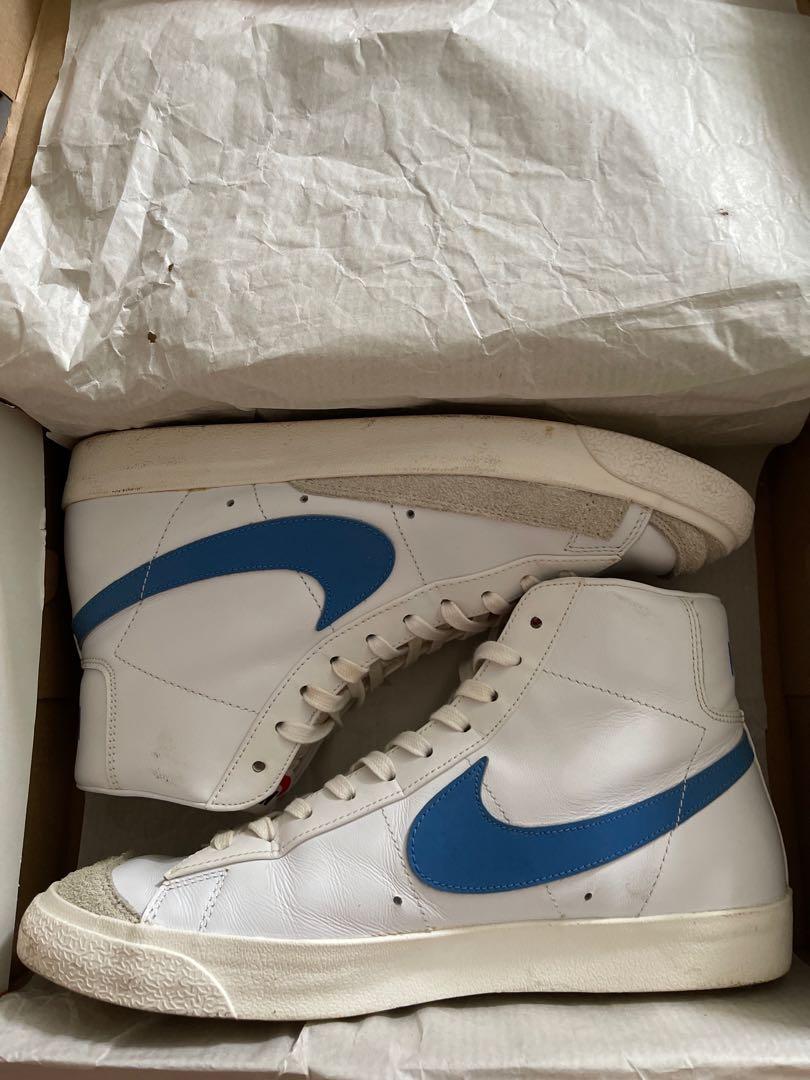 Nike Blazer Mid 77 VNTG blue, Men's Fashion, Footwear, Sneakers on Carousell