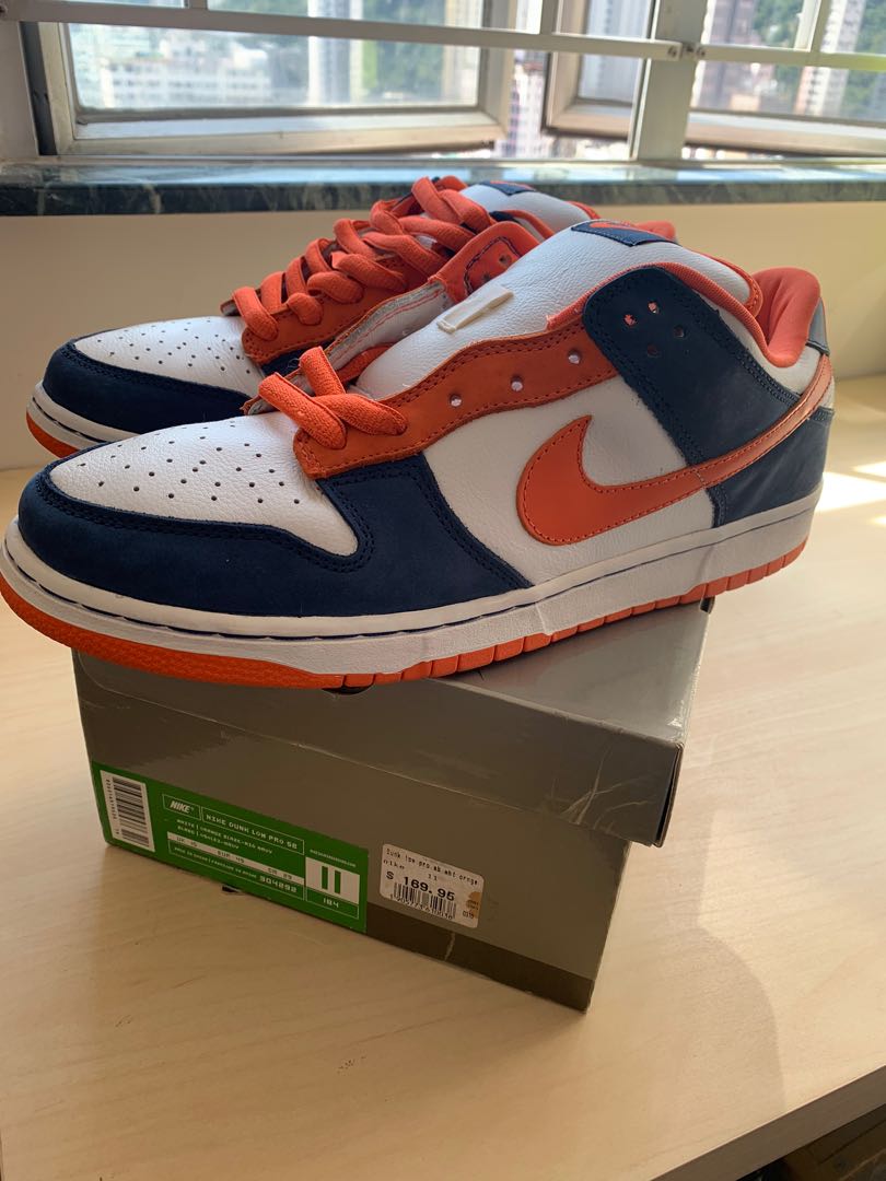 Nike Dunk Low Pro SB Broncos, 男裝, 鞋, 波鞋- Carousell