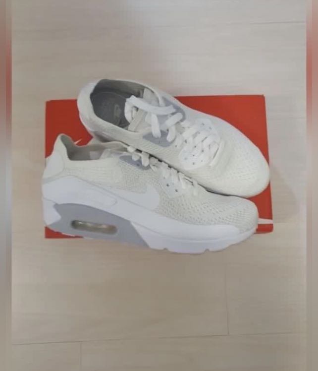 Nike Air Max 90 Ultra 2.0 Flyknit White, Men's Fashion, Footwear, Sneakers  on Carousell