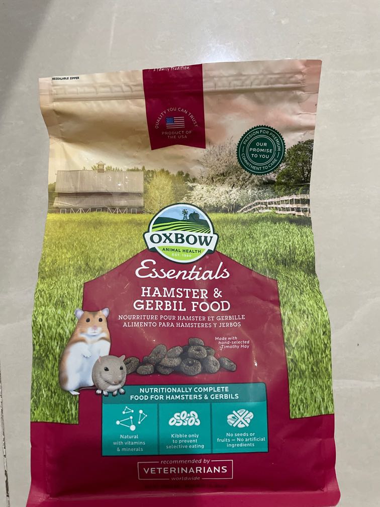 Oxbow essential Hamster food, Pet Supplies, Pet Food on Carousell
