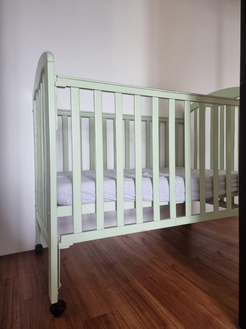 mint green cot