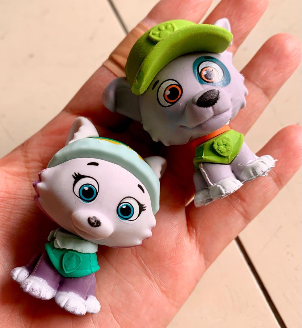 3 Paw Patrol 3D Figurines Erasers