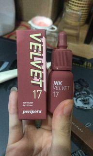 Peripera Ink Velvet 17 Rose Beige Nude Rose liptint korea original