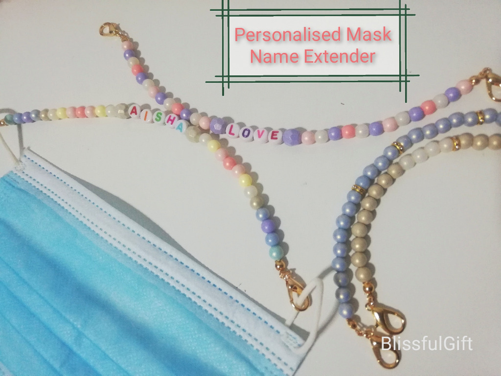 Personalised Mask Name Extender, Health & Nutrition, Face Masks & Face ...
