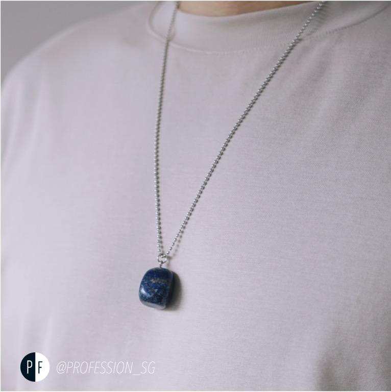 Mens online lapis necklace