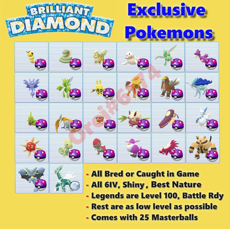 Eeveelutions Package (8x, 6IV, Shiny, Battle Ready) - Pokemon Brilliant  Diamond & Shining Pearl - Rawkhet Pokemon