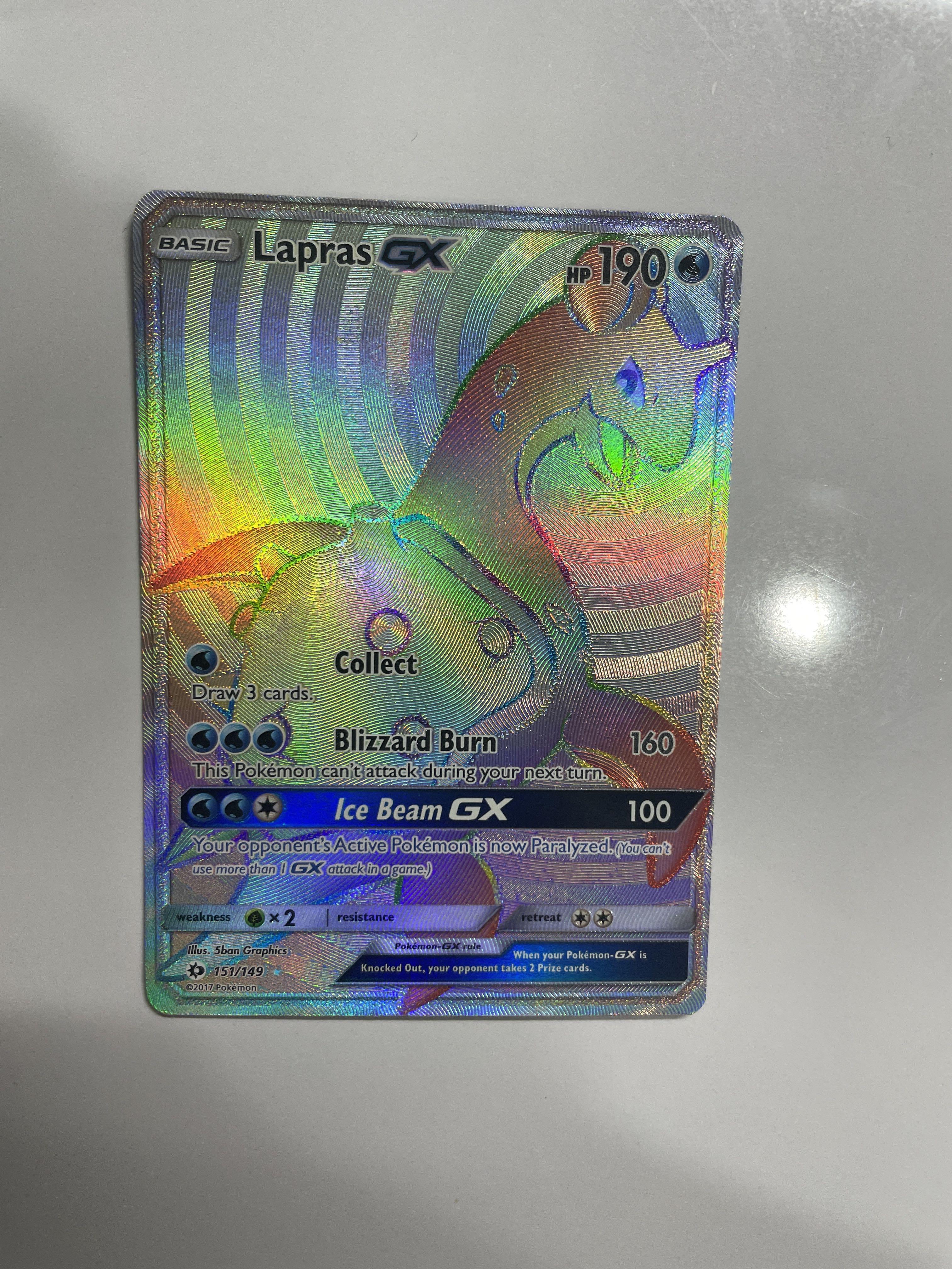 Pokemon Lapras GX 151/149 Hyper Rare, Hobbies & Toys, Toys & Games on  Carousell