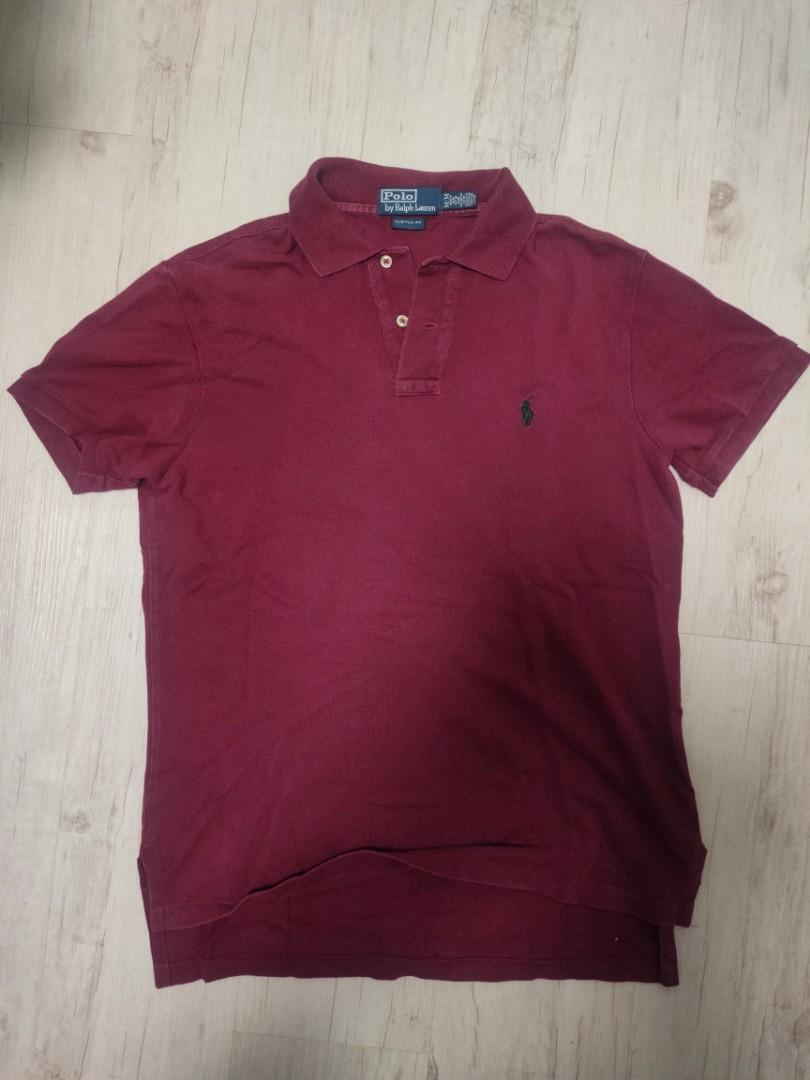 Polo Ralph Lauren - Burgundy Men's Polo Shirt Size Medium, Men's Fashion,  Tops & Sets, Tshirts & Polo Shirts on Carousell