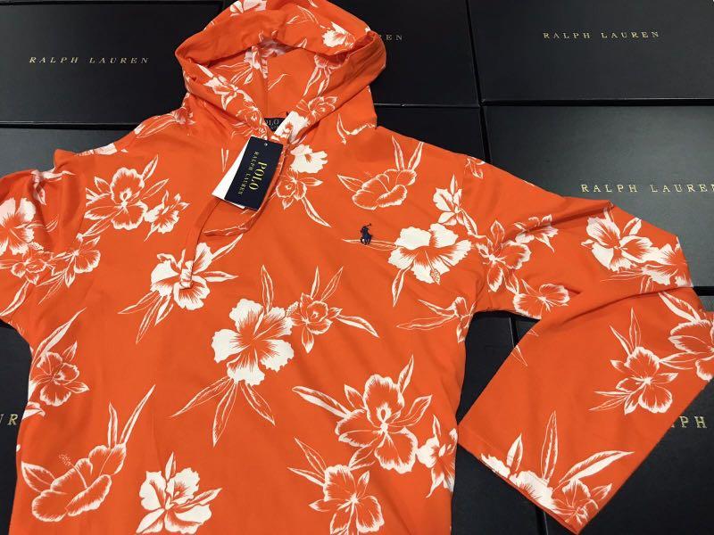 Polo Ralph Lauren Floral Hoodie T Shirt, Men's Fashion, Tops & Sets, Hoodies  on Carousell