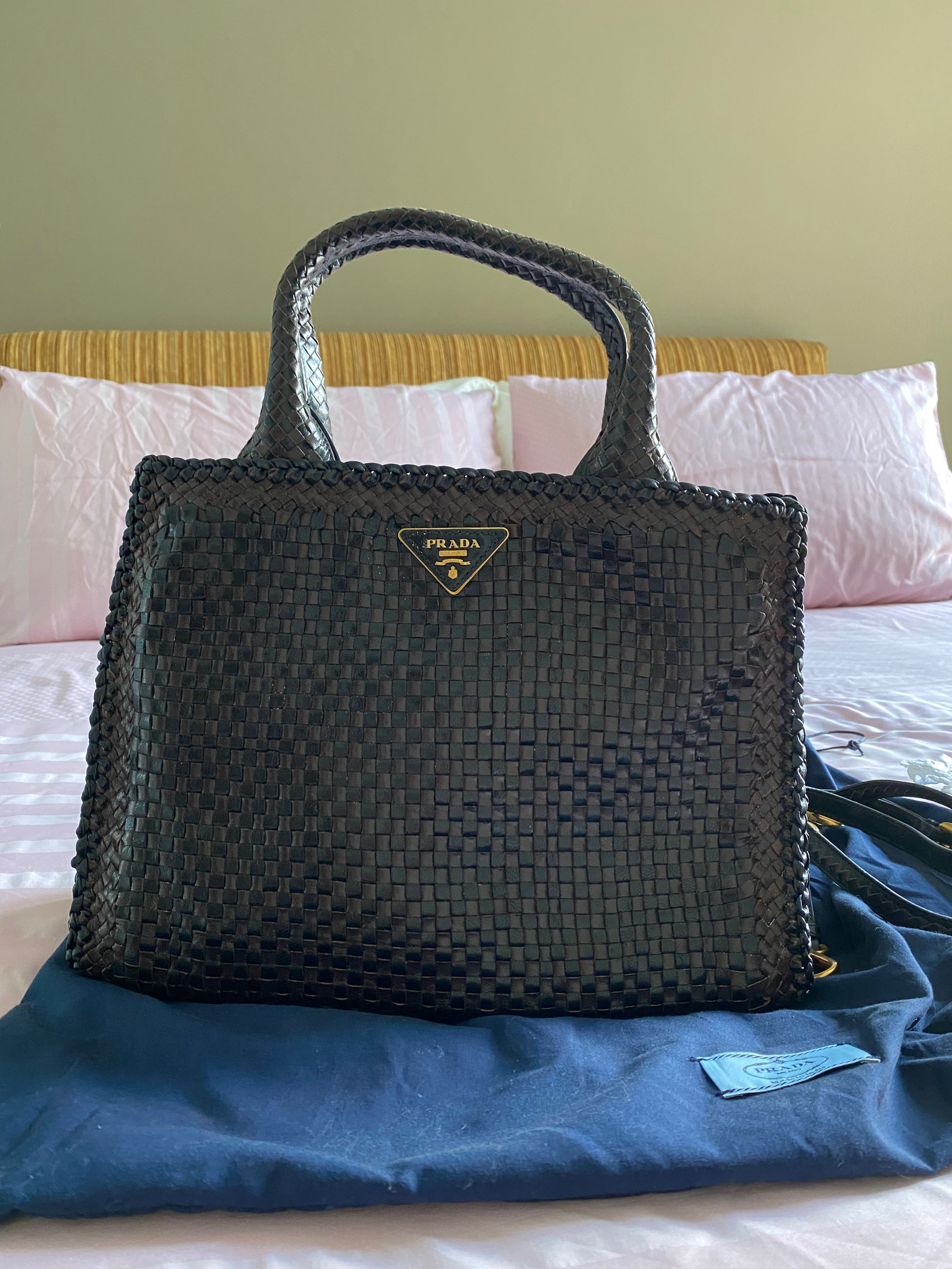 prada madras bag