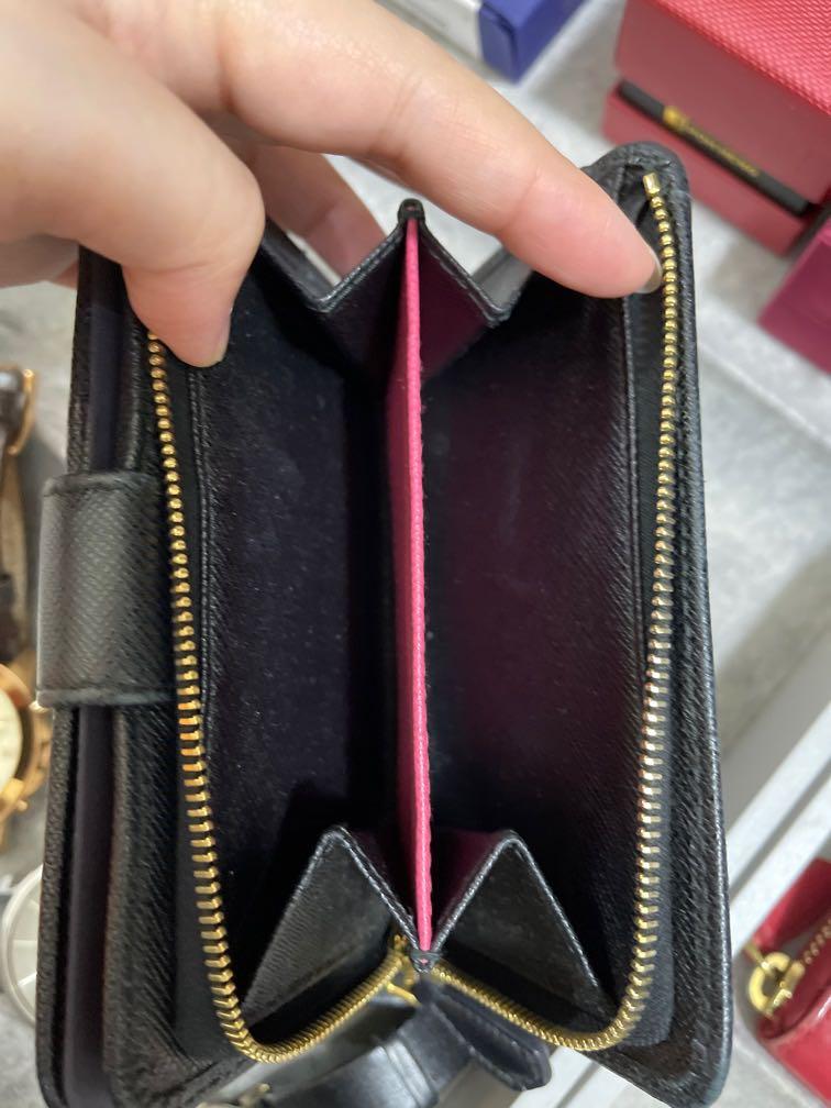 Prada Saffiano Leather Coin Wallet