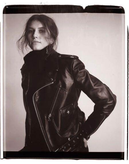 Rag and bone hot sale black leather jacket