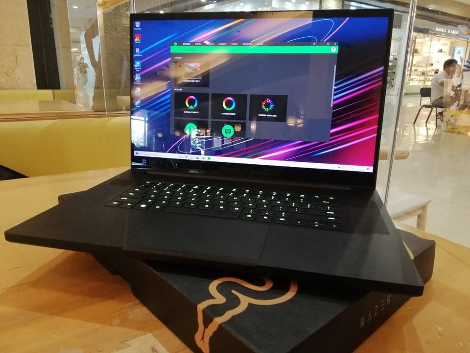Razer Blade 17 Pro RTX2080 Super 4K OLED (Category: Laptops & Notebooks) located in Makati City. Submitted by luisbiton (Listing ID 1126717232, Image 1). Description: Razer Blade 17 Pro rtx2080super 2020 model 10th Gen Intel® Core™ i7-10875H 8 core (2.3GHz/5.1GHz) Free update to Windows 11 when available.* Comes with Windows 10 Home 17.3" 4K Touch 120Hz 100% sRGB 6.0 mm bezel factory calibrated NVIDIA® GeForce RTX™ 2080 Super Max-Q 1TB PCIe NVMe 