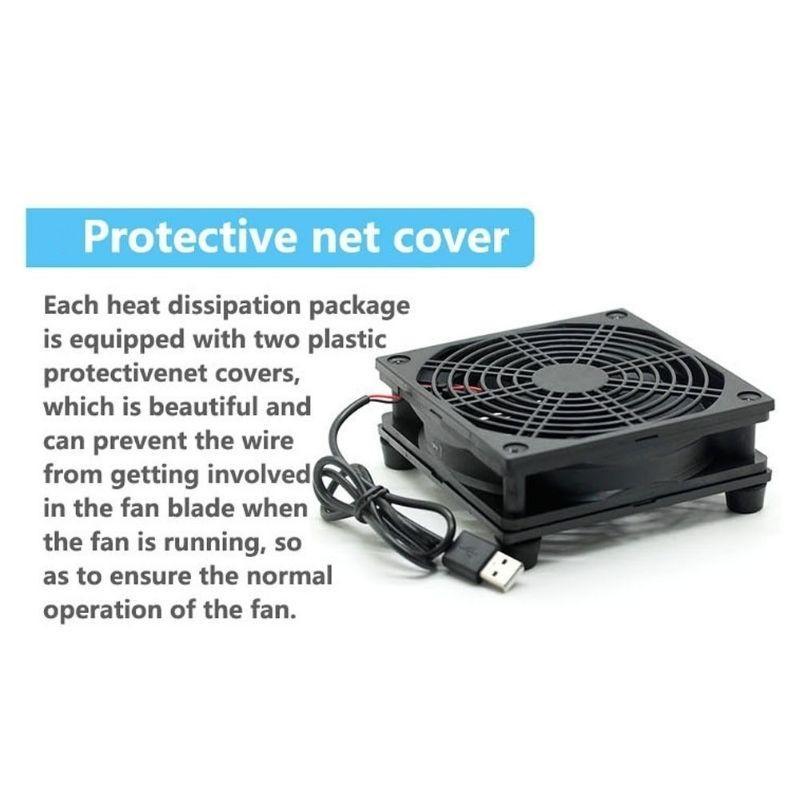 Router/Modem Cooling Fan (Silent 120mm) External Cooler Fan for