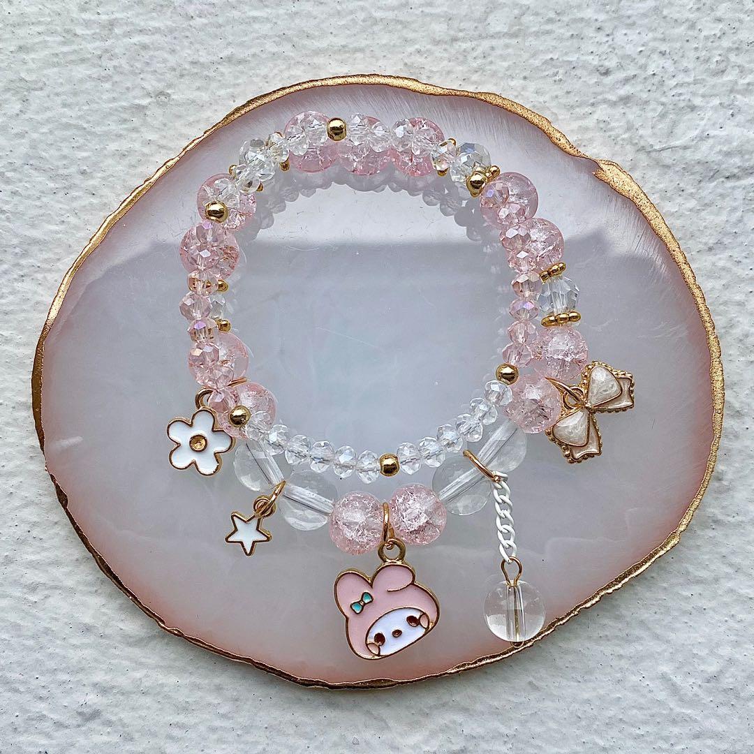 Sanrio Melody Kuromi Cinnamoroll Crystal Bracelet