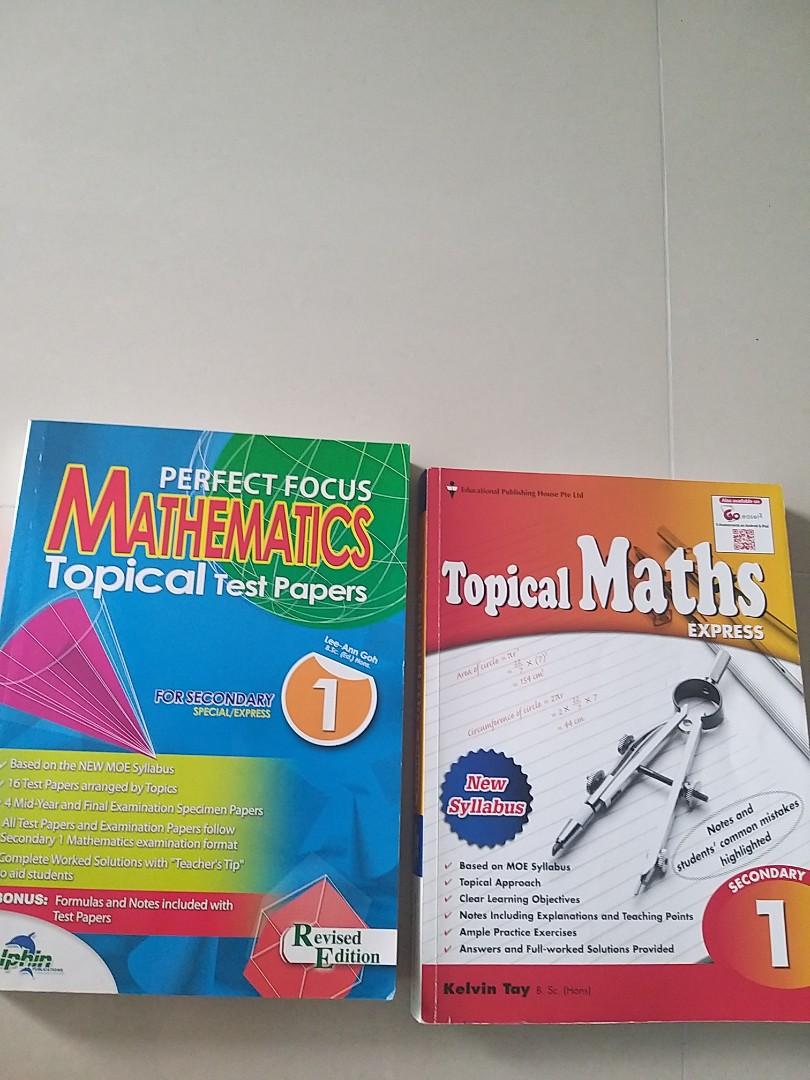 Sec 1 math assessment book, Hobbies & Toys, Books & Magazines ...