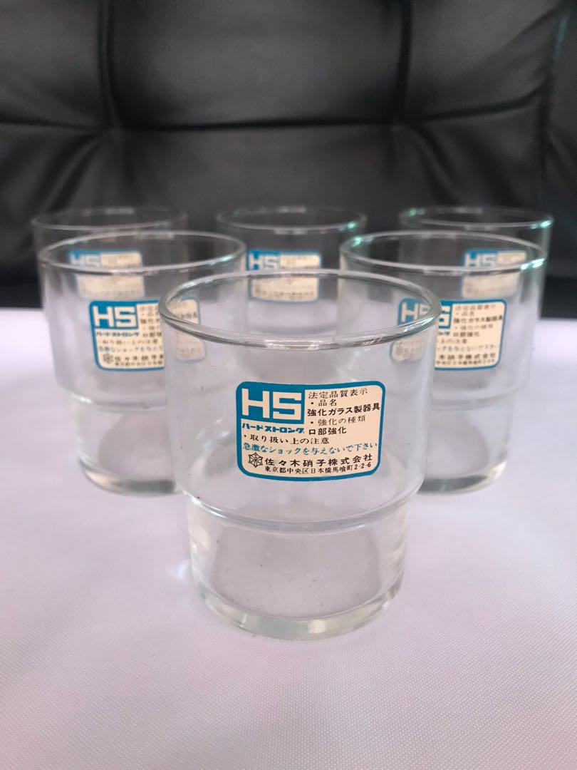 Set of 6 HS Sasaki Drinking Glass, Furniture & Home Living