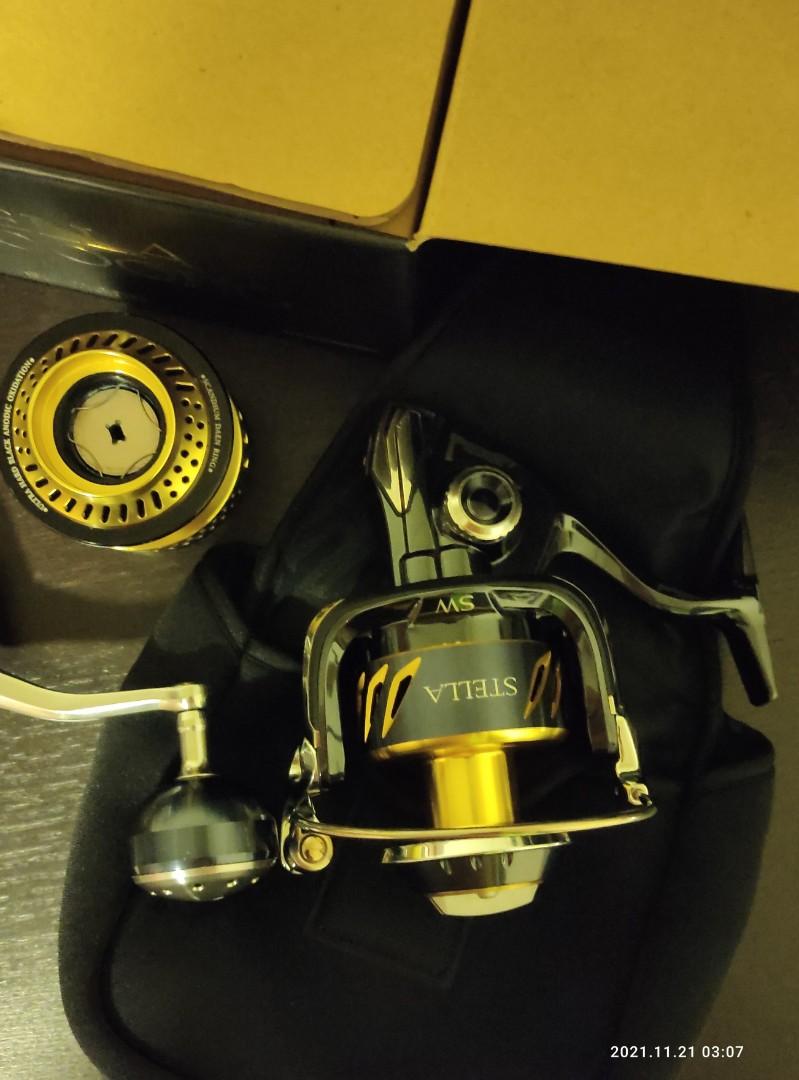 Shimano Stella SW 8000HG with Extra SOM Spool, Sports Equipment, Fishing on  Carousell