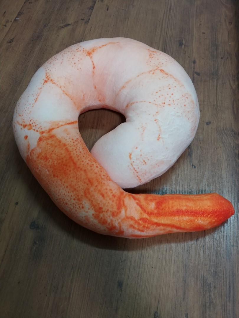 Shrimp prawn cushion Furniture Home Living Home Decor Cushions Throws on Carousell